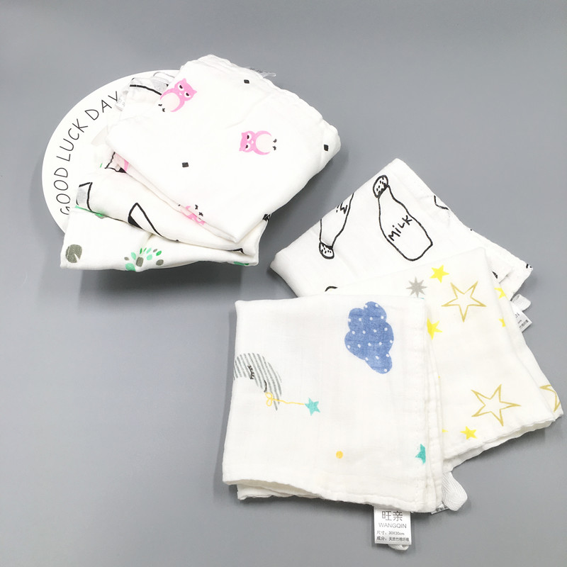 超柔软新生婴儿宝宝棉4层纱布