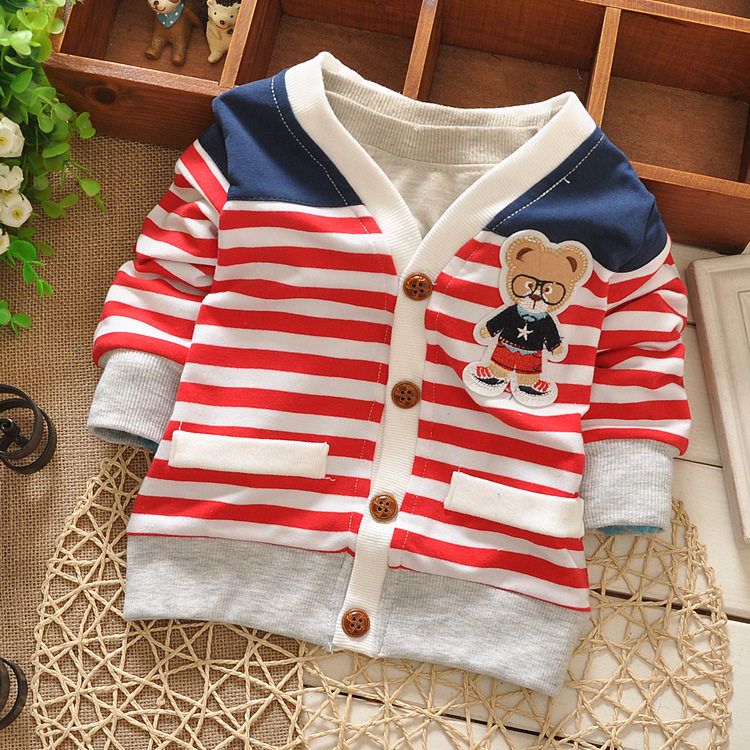 男女宝宝婴儿童上衣纯棉拉链开衫春秋季薄款外出休闲外套运动衣服