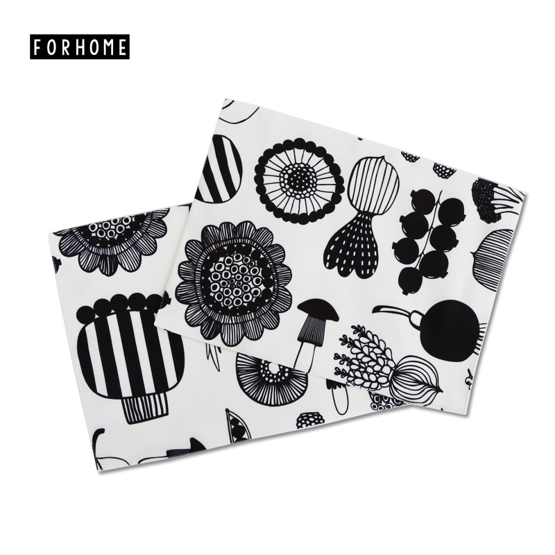 北欧ins风芬兰手绘家居餐桌垫高档防水长方形西餐午餐隔热垫餐垫,居家布艺,餐垫,淘宝优惠券,粉丝福利购,淘宝优惠卷