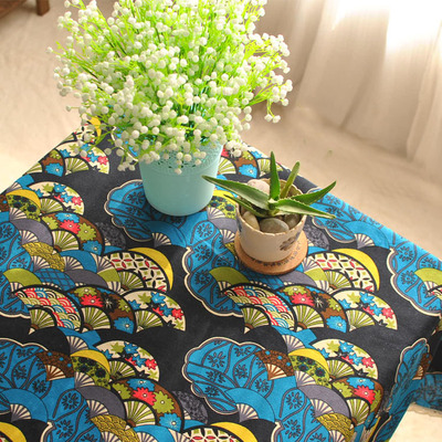 日式餐桌布艺台布餐桌布茶几垫时尚简约现代文艺盖布床头柜罩