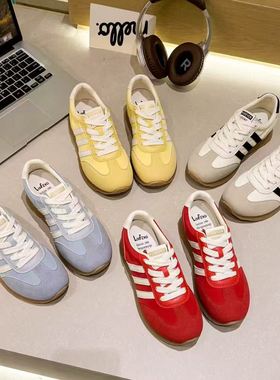 牛筋底德训鞋2025年新款雨伞布透气运动百搭多巴胺彩色阿甘鞋R901