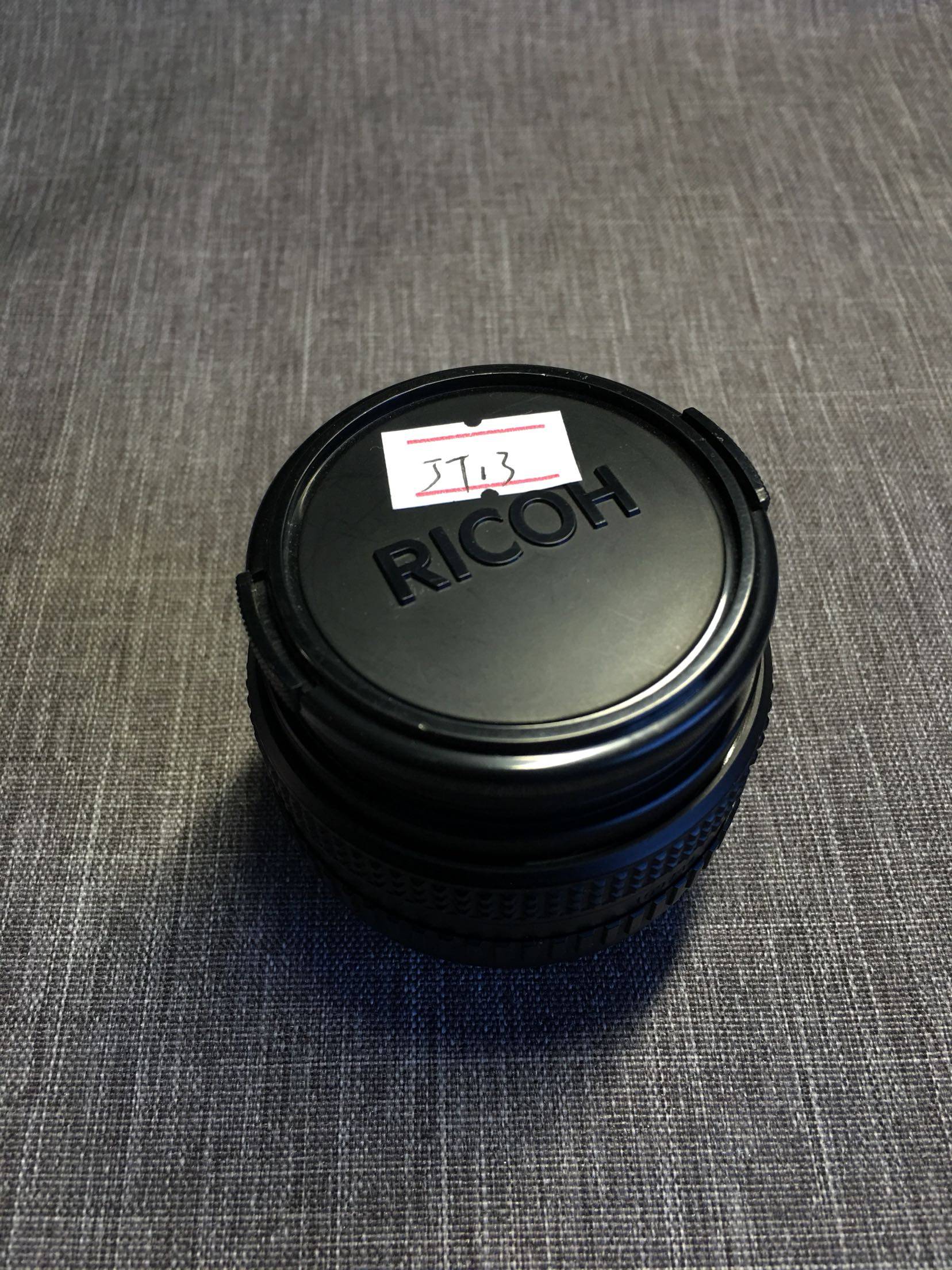 理光定焦镜头50 1:2成色好 镜片三无 带有前后盖uv pk口中古胶片