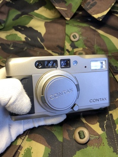 contax tvs康泰时香槟色金属机身135胶卷胶片菲林变焦复古旁轴