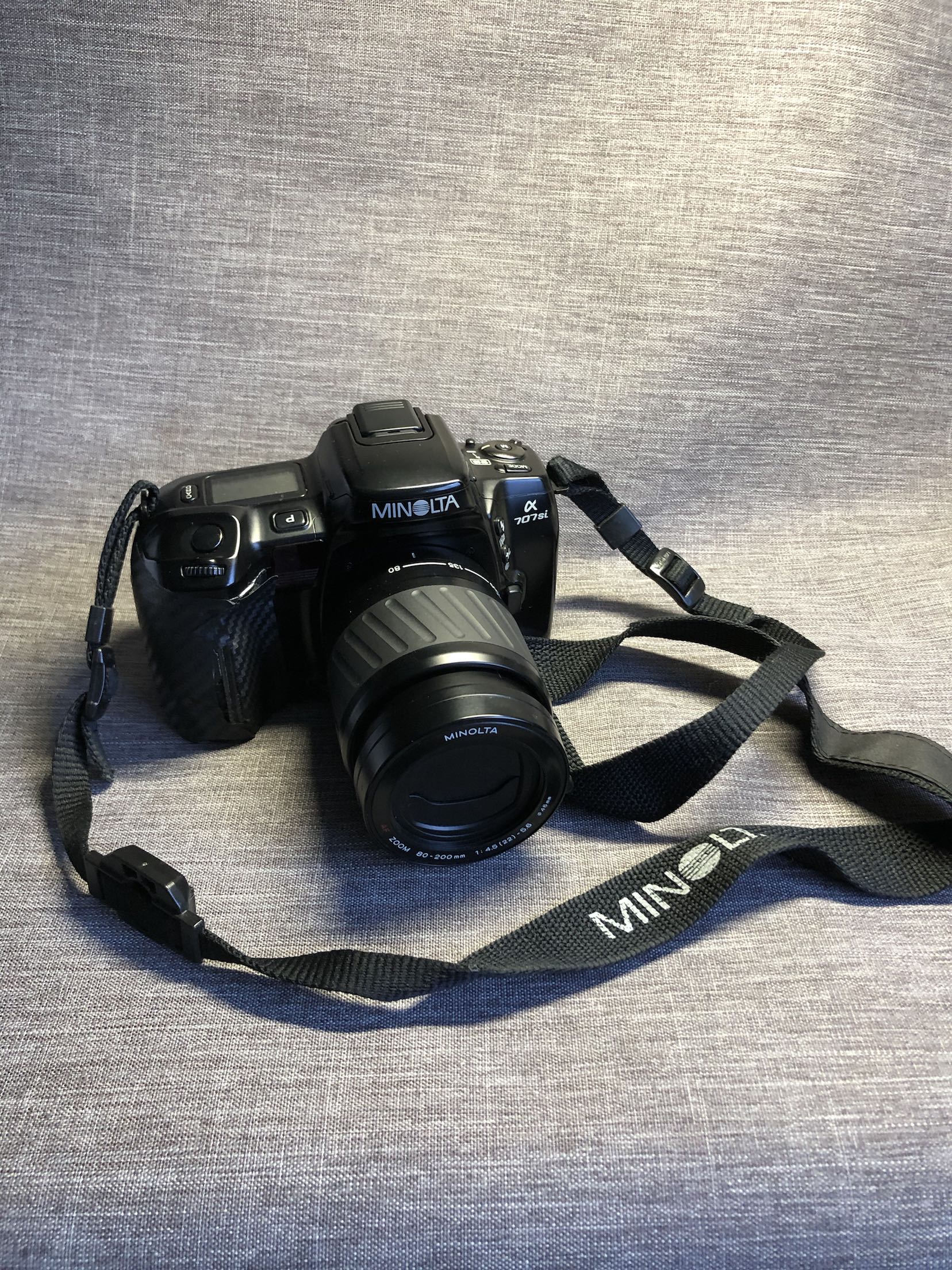 美能达minoltaa707si胶卷胶片菲林中古复古135单反套机80-200
