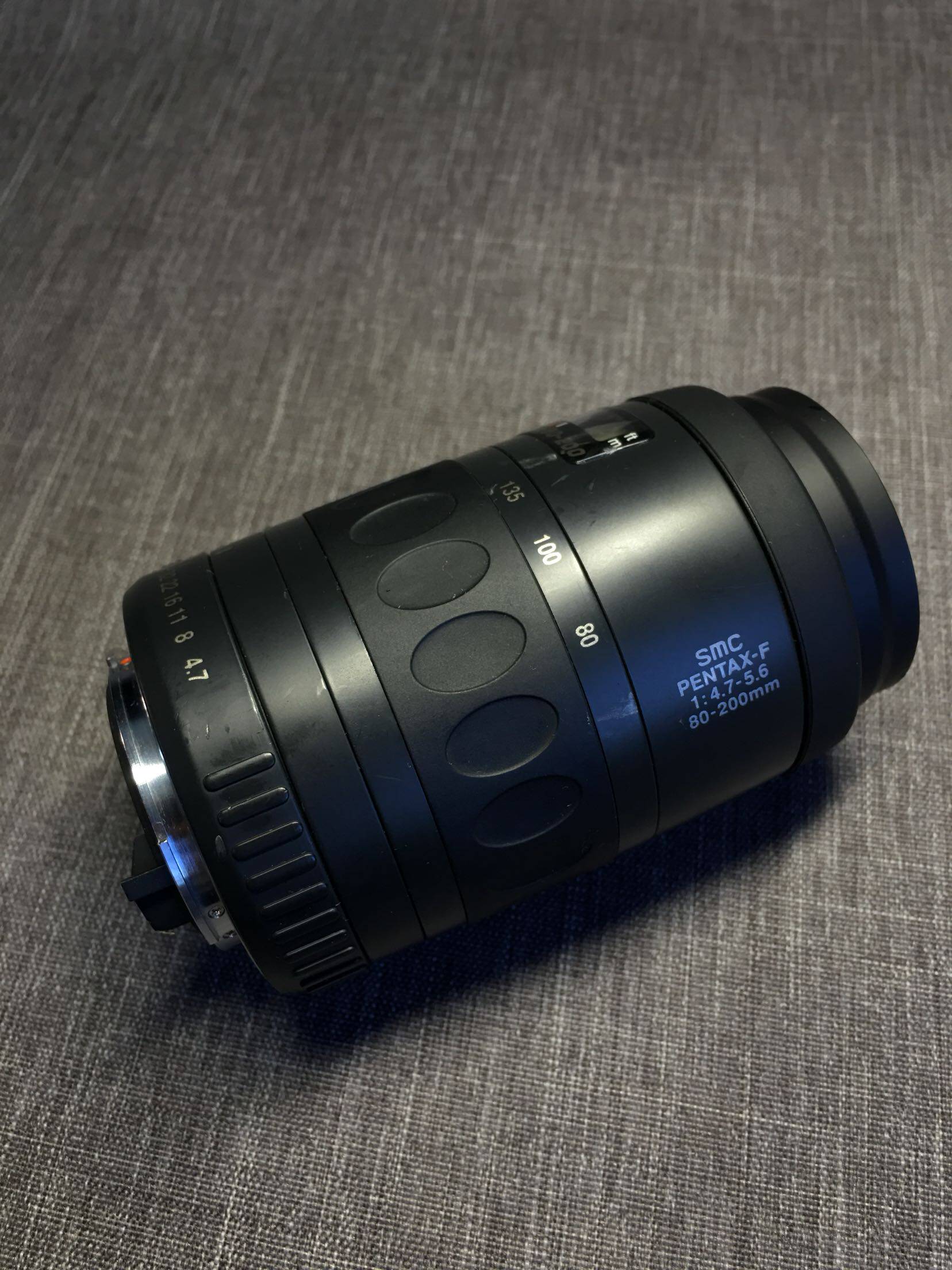 pentax宾得smc pentax-f1:4.7-5.6 80-200mm变焦镜头胶片胶卷中古