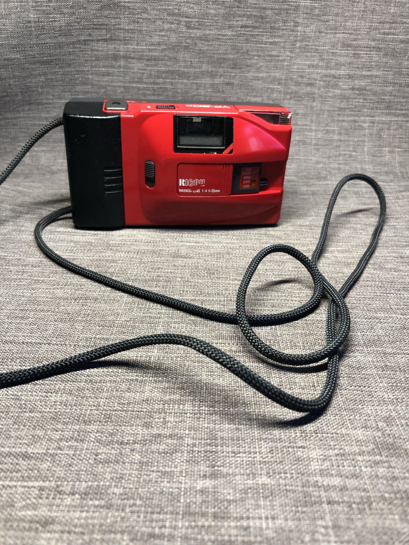 ricoh理光YF-20D红色涂装135胶卷胶片菲林定焦镜头旁轴相机
