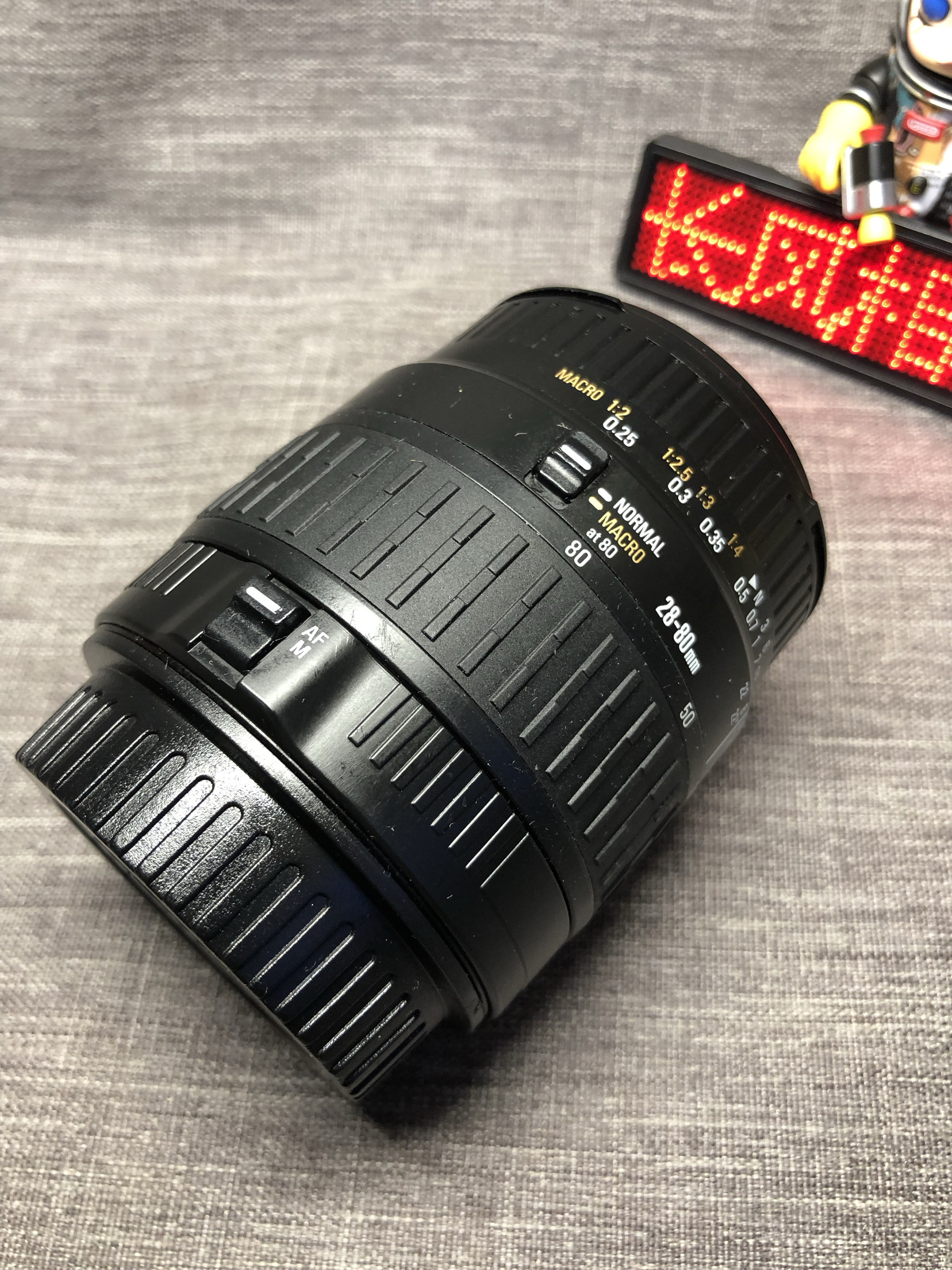 sigma适马zoom 28-80 1:3.5-5.6黑色自动佳能eos单反相机镜头