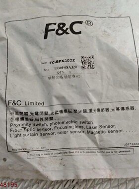 几乎全新FC嘉准光电传感器FCSPX303Z原装正品议价