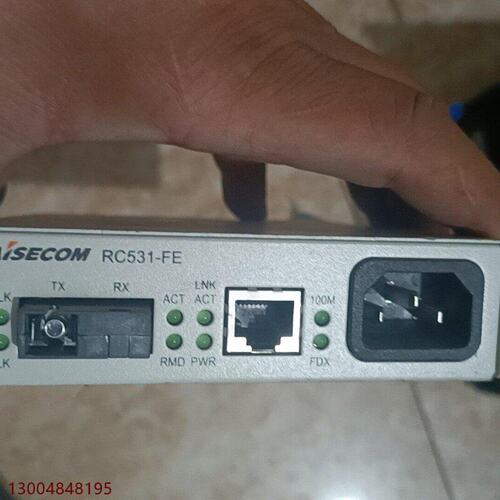 瑞斯康达RC531一FE光纤收发器成色如图议价