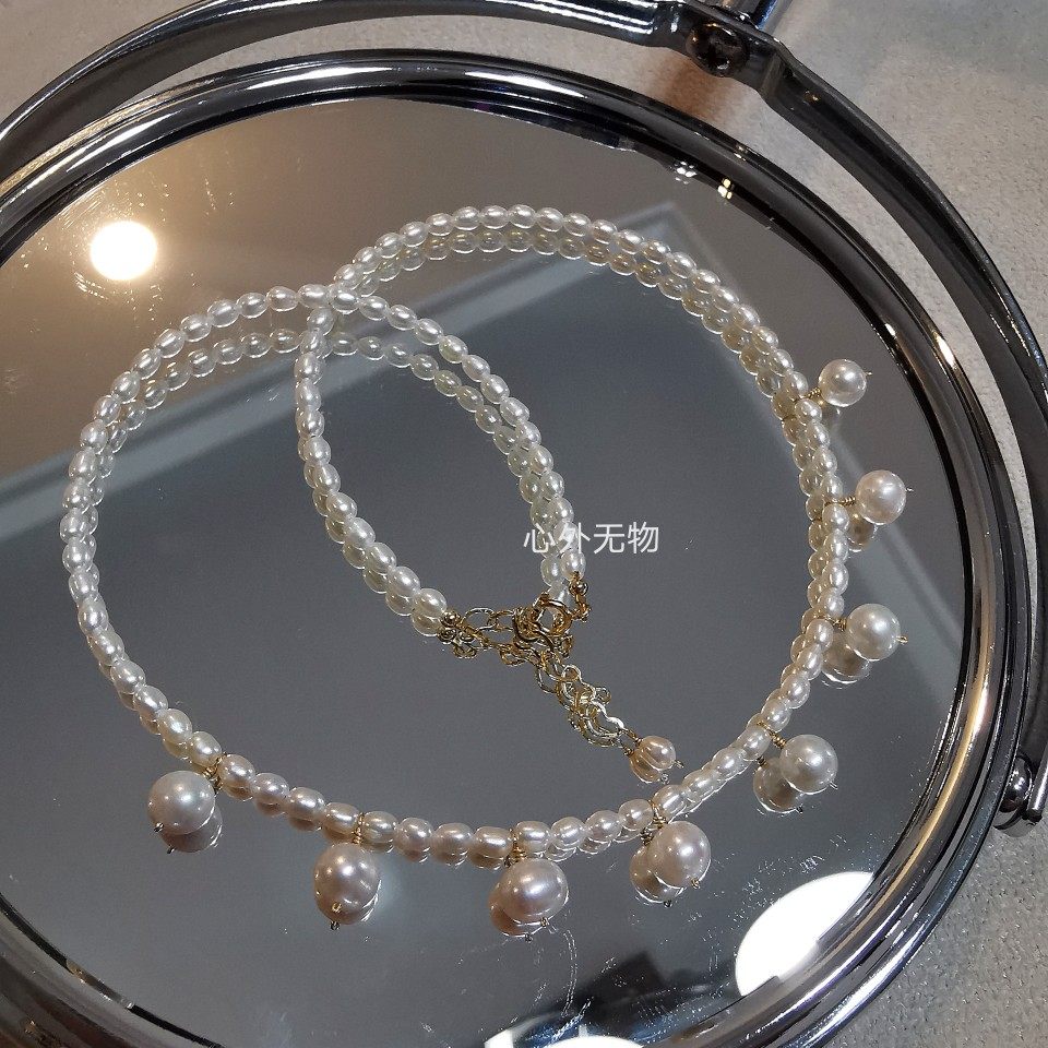 高级轻奢风日系复古配饰天然珍珠