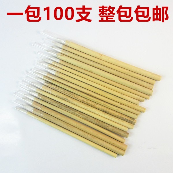 工业用油漆工点漆笔油漆笔毛笔一次性毛笔特价大白云批发整包销售