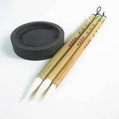 包邮 青竹竿加健大中小白云 善琏湖笔羊毫白云毛笔练字水墨画10支