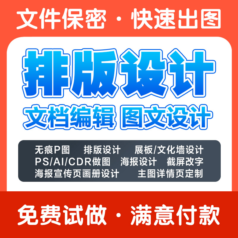 平面海报图片设计美化修图改字