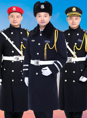 酒店售楼部形象岗棉服呢子大衣