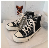 透气男鞋 学院风复古板鞋 高帮1970s帆布鞋 春季 经典 款 ins百搭女鞋 潮