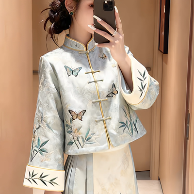 2025秋冬新款清冷日常通勤汉服