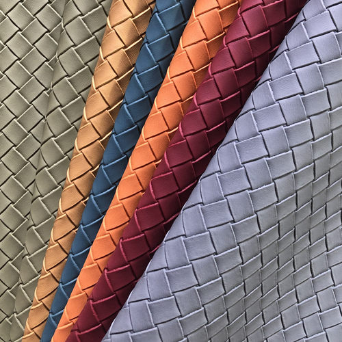 经典编织斜纹人造革仿皮料