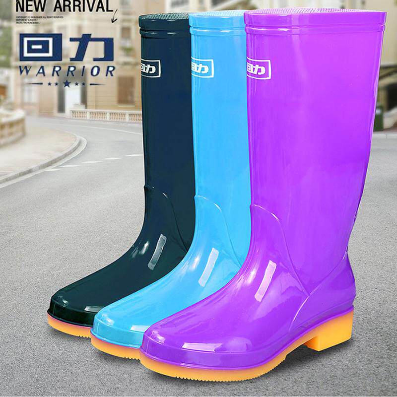 回力牛筋底雨鞋女款短筒中筒水鞋男高筒防水防滑时尚胶鞋加绒套鞋