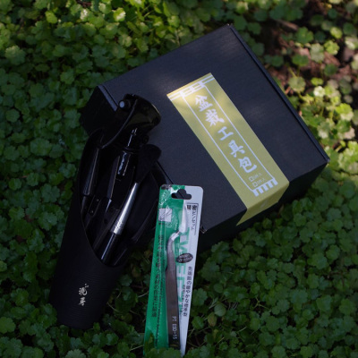 日式苔藓修根镊子铲土园艺工具