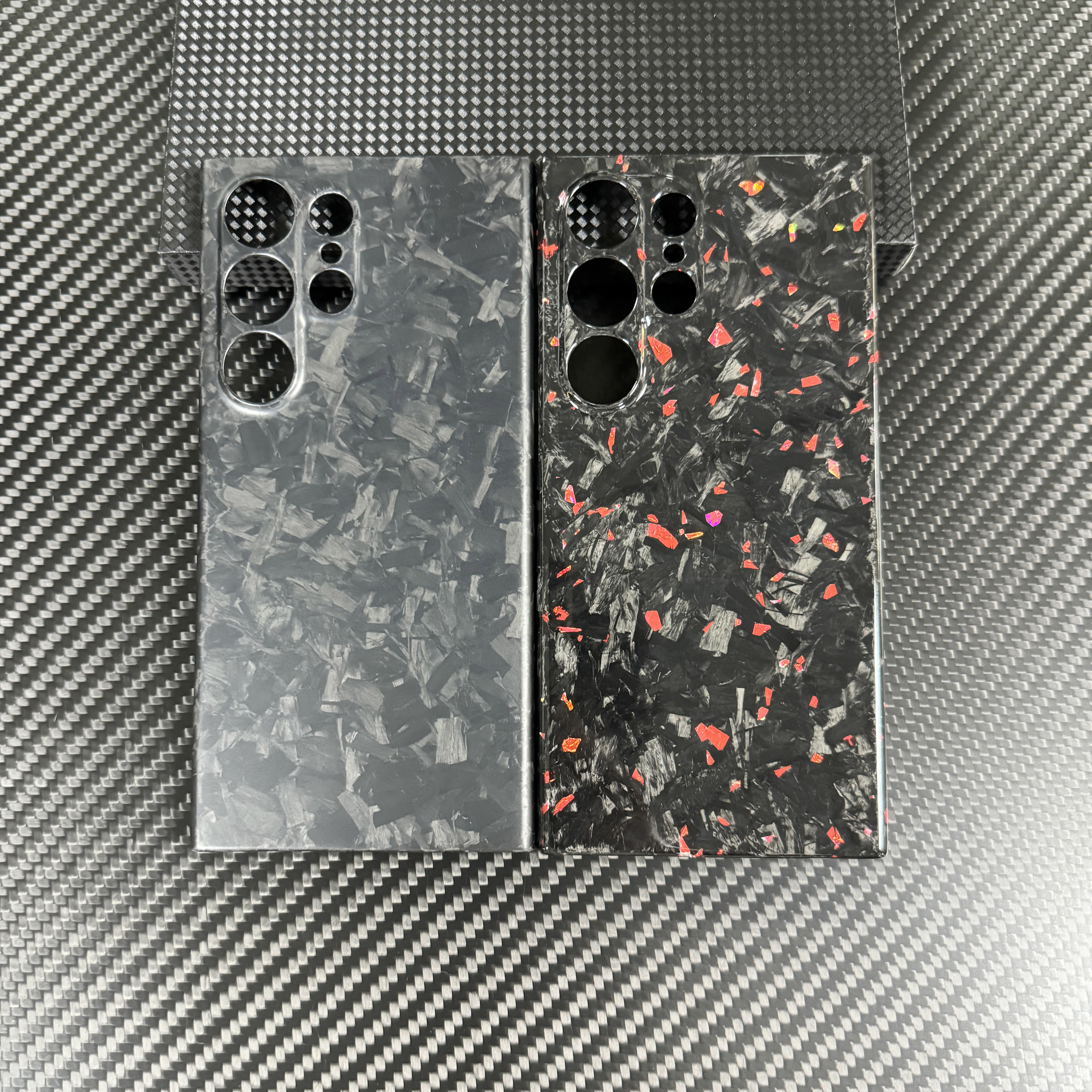 适用三星S24/S25Ultra手机壳凯夫拉磁吸保护壳轻薄设计S23U锻造碳纤维手机保护套
