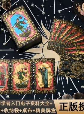 正版普及韦特塔luo牌经典卡牌典藏烫金PVC初学者推荐78张专业全套