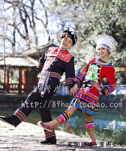 苗族土家族侗族服装服饰新娘装演出服女装头饰帽子项圈 苗王装