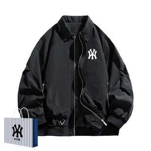 奥莱联名美式复古工装外套男士春秋季新款宽松休闲百搭夹克上衣潮