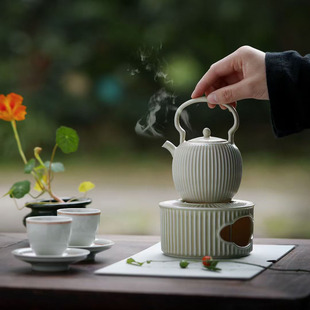 北溪堂景德镇炉事观小套组蕉月色泡茶壶煮茶烧水壶风高端旅行套组