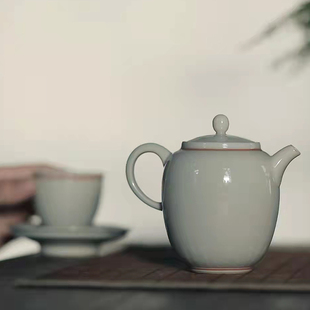 新品北溪堂冰台釉含元盖碗单品茶碗茶壶高端茶具小茶壶送礼礼盒装