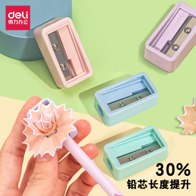 得力迷你卷笔刀小号手动削笔器学生便携削笔刀儿童可爱笔刨转笔刀