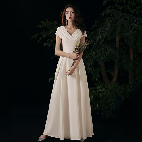 小白裙订婚连衣裙女夏