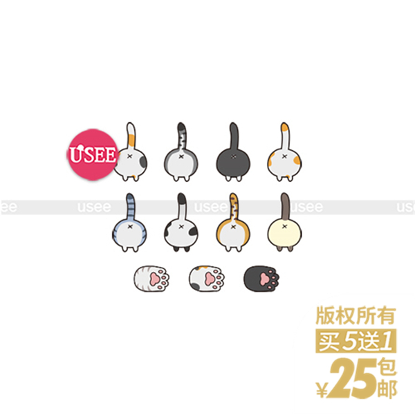 Heyusee Original Tattoo sticker waterproof kitten Ass tail colour Lasting men and women lovely Stickerin the Makeup/Perfume/Beauty tools , Body painting  category - from Buy2taobao.com to provide professional Taobao agent buy service