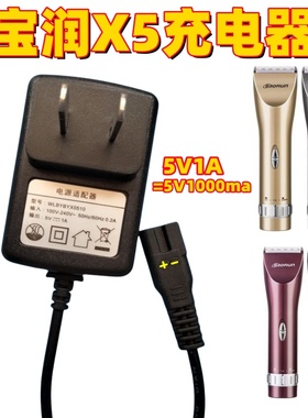 BAORUN宝润X5/X6/X7/P6/P7理发器电推剪充电器USB电源刀头配件