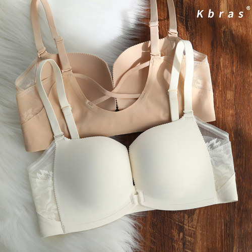 Kbras前扣聚拢美背文胸