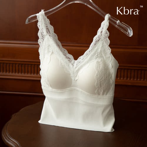 Kbra法式蕾丝吊带背心女内搭夏