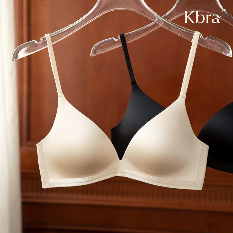Kbra无痕缎面内衣女夏薄款图片