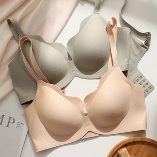 内衣女收副乳防下垂 大胸显小一片式 日本QC薄款 无痕无钢圈文胸夏季