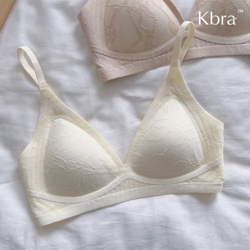 Kbra法式蕾丝内衣女夏薄款收副乳防下垂无痕性感文胸2026新款爆款