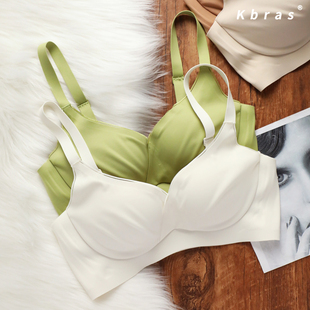 莫代尔QC无痕聚拢内衣女小胸显大无钢圈固定杯收副乳防下垂文胸罩