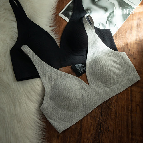 Kbra天丝莫代尔大胸显小内衣女