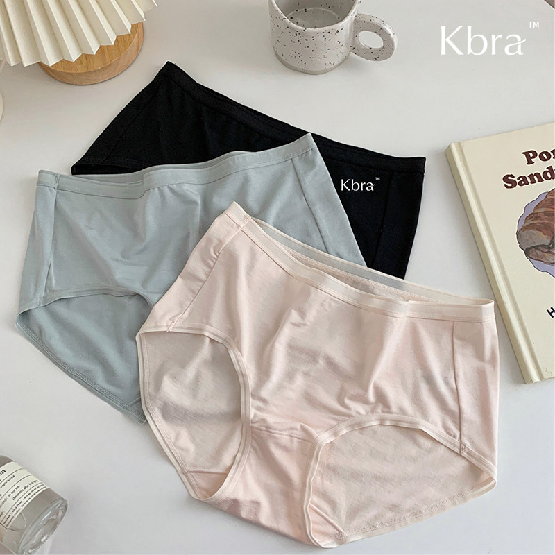 Kbra83%莫代尔内裤女生无痕超薄款女士三角裤低腰夏季不卡裆纯色
