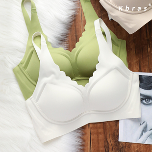 Kbras 果冻QC条软支撑提拉小胸聚拢内衣女无钢圈收副乳防下垂文胸