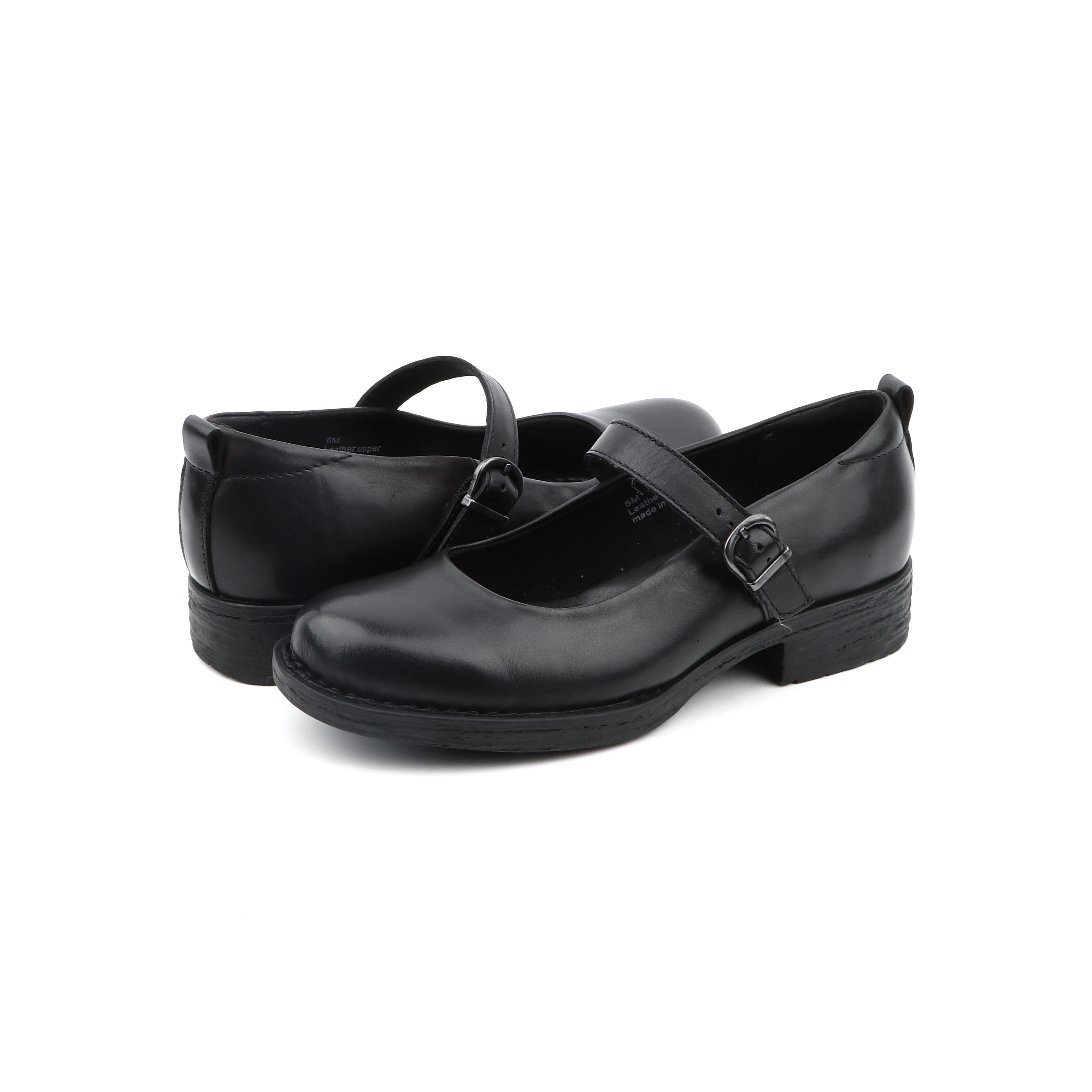 BORN法式复古一字扣带玛丽珍