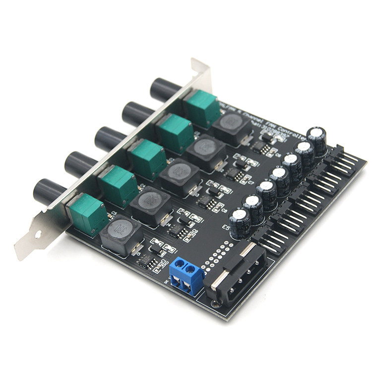 全新 机箱风扇 调速器 PCI 12V  5路   单路3A大功率  散热风扇