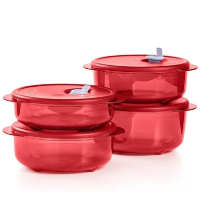 (海)大红色欢宴微波饭盒 保鲜盒