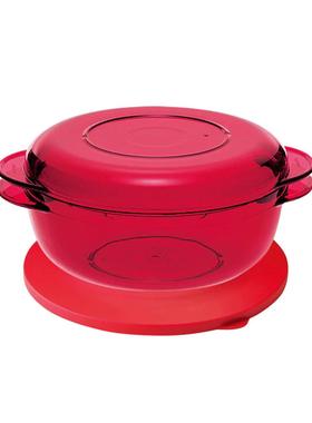 （海）红色厨神圆碗1L可微波冷藏冷冻进口代购
