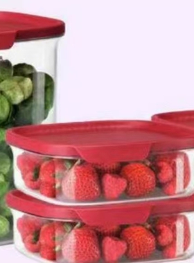 （海）红盖PC易开合干货盒 保鲜盒