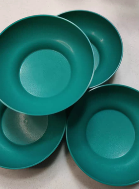 (海)600ml 花朵碗 微波碗 绿色