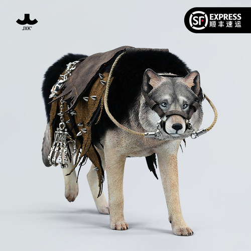 【JXK官方正品】欧亚灰狼模型