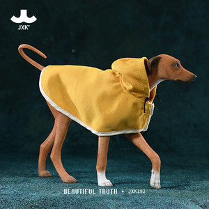 JXK阿札瓦克犬模型 细狗狩猎犬披风仿真动物摆件潮玩狗桌面手办